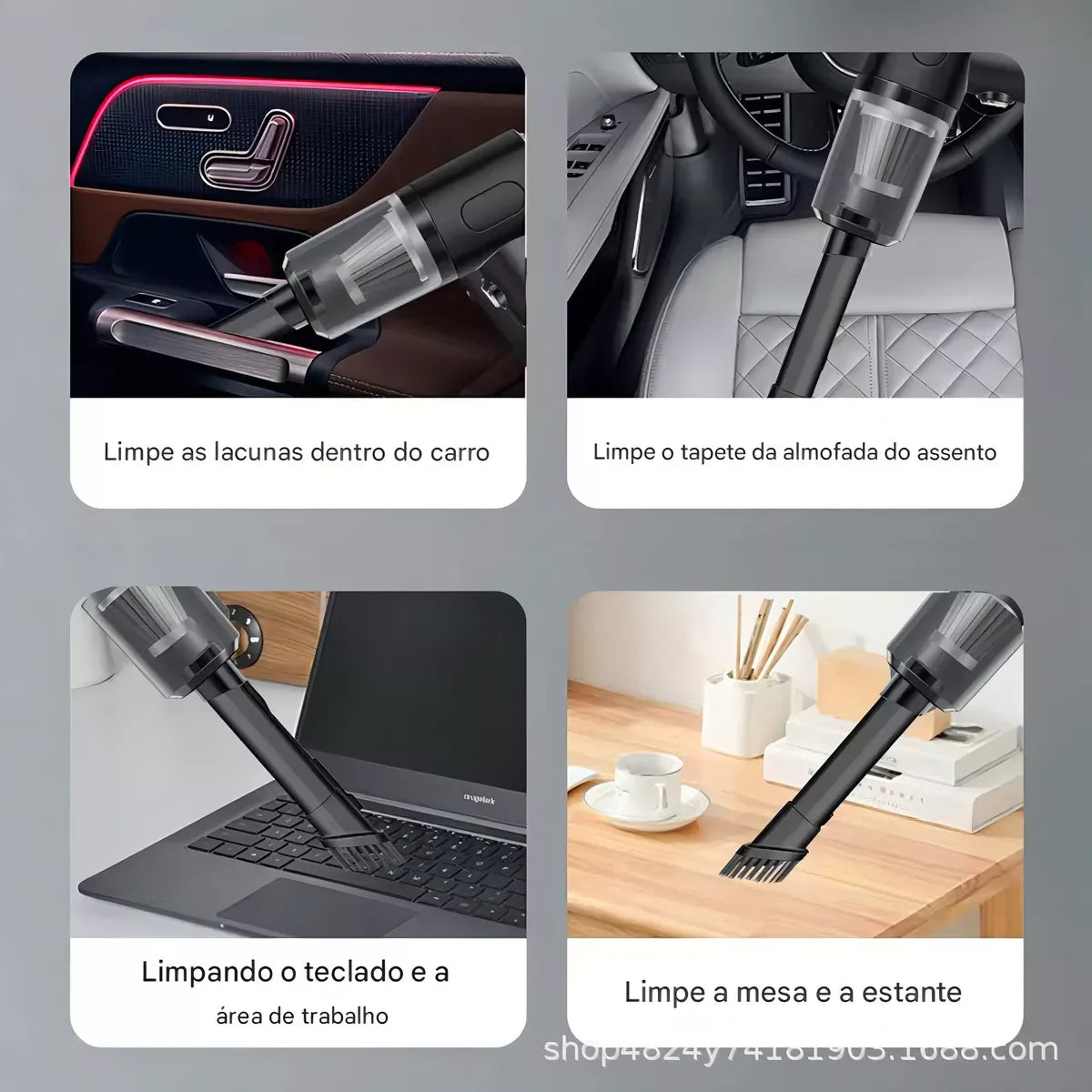 Mini Aspirador e Soprador 3 em 1