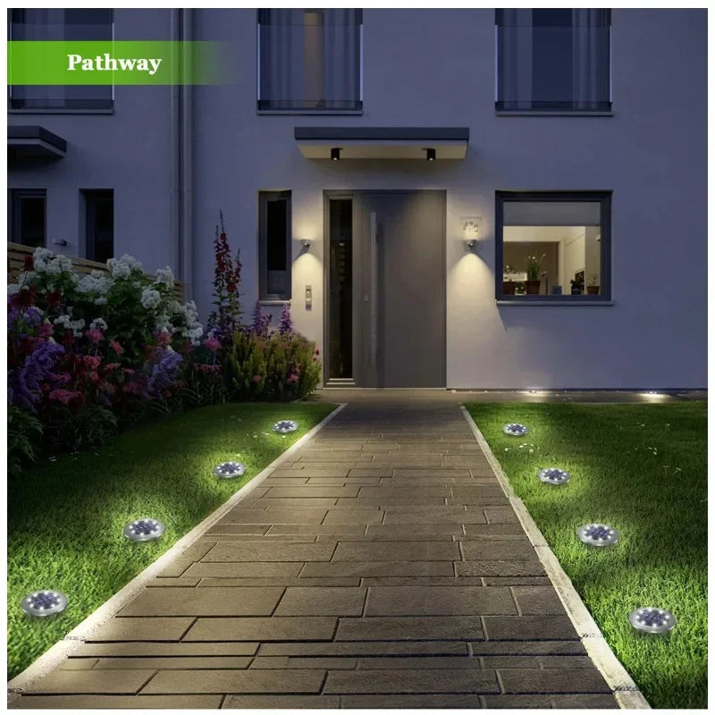 luzes solares de solo, LED, à prova d'água