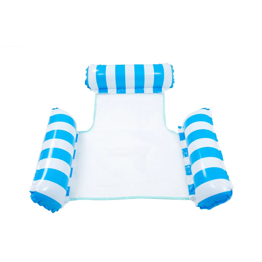 Water hammock recliner inflatable floating Swimming Mattress sea swimming ring Pool Party Toy lounge bed for swimming