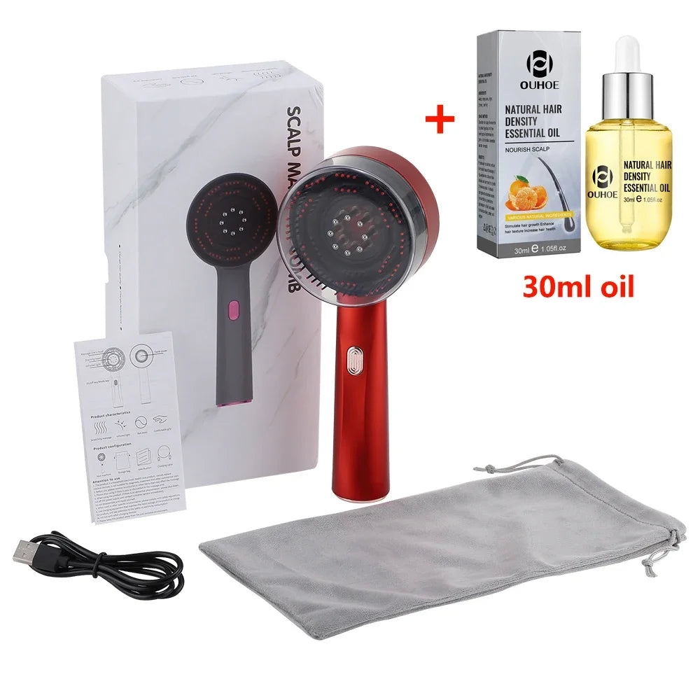 Massageador Capilar com Luz Vermelha Hailicare