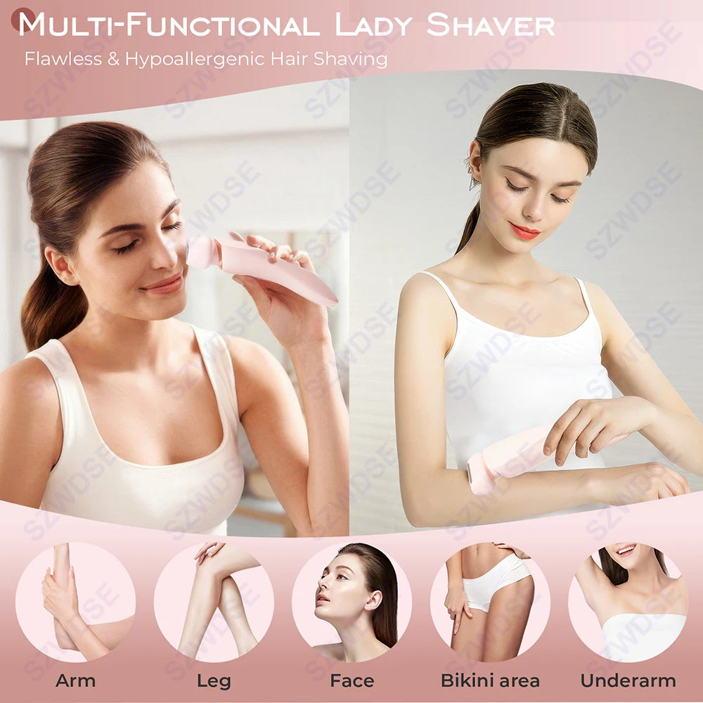 Depiladora Facial & Corporal à Prova d’Água