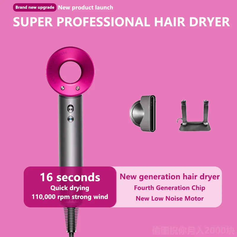Secador de cabelo de alta potência sem folhas 110.000 RPM