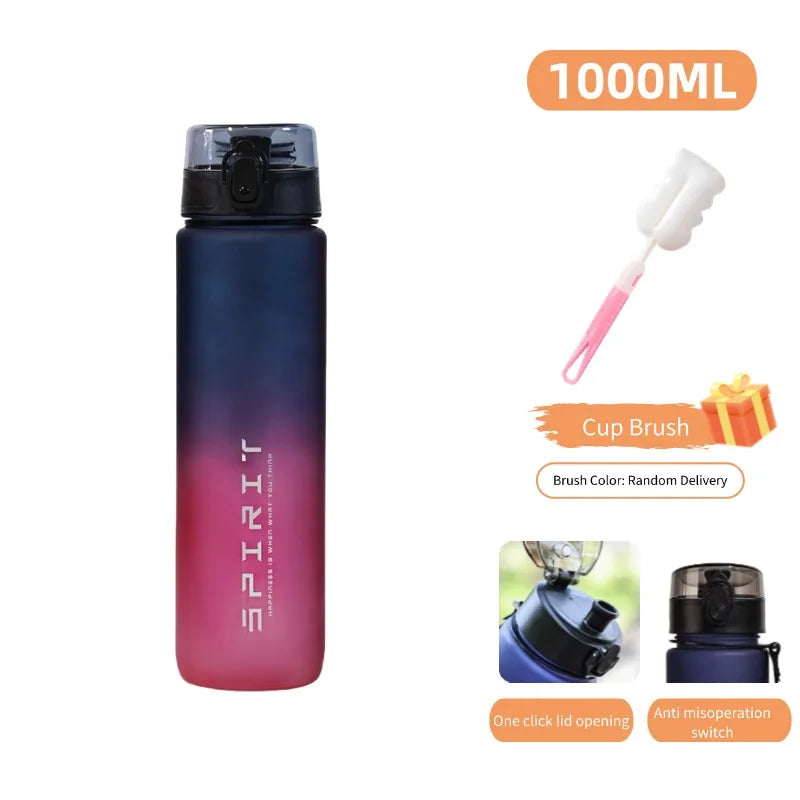 Garrafa de água esportiva de grande capacidade de 1000 ml