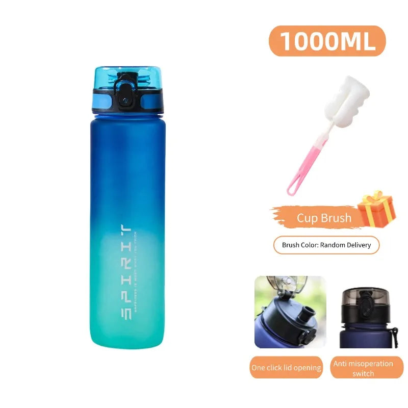 Garrafa de água esportiva de grande capacidade de 1000 ml