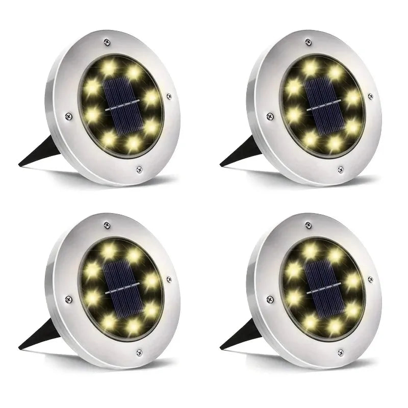 luzes solares de solo, LED, à prova d'água