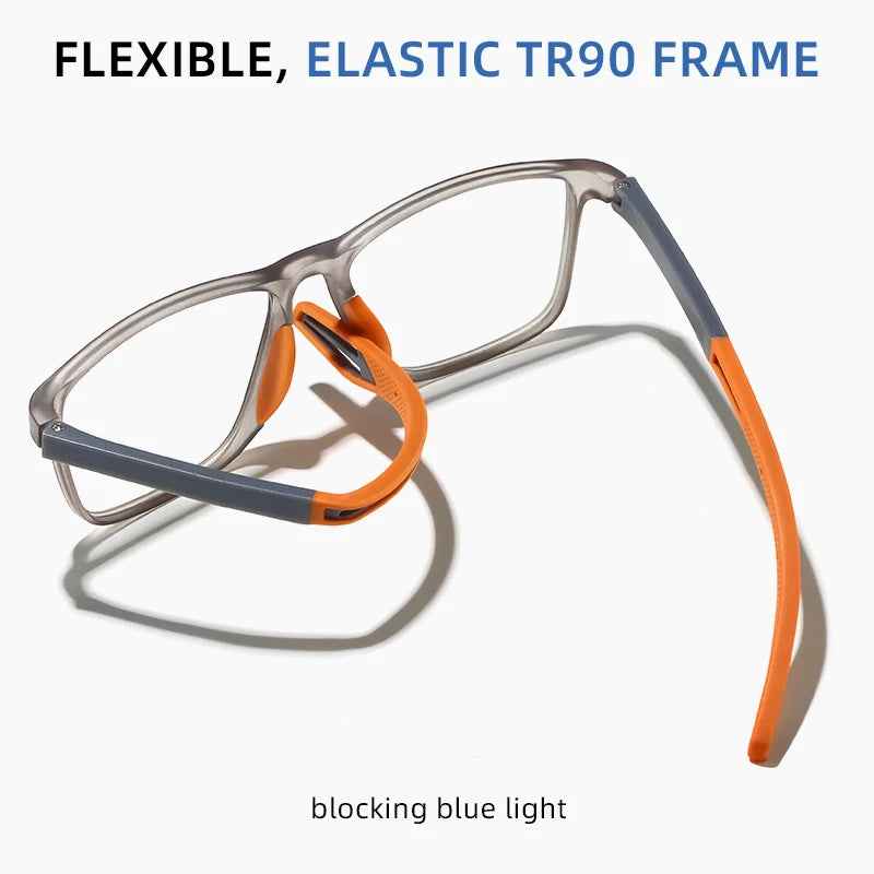 Fashion Square Photochromic Sunglasses Men Women Luxury Ultra Weight TR90 Anti Blue Light Sun Glasses Outdoor Chameleon Shades
