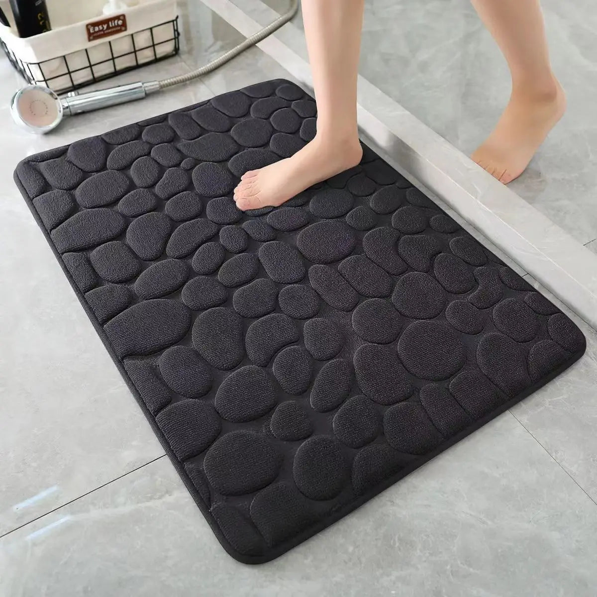Tapete de banheiro antiderrapante 3D com alta absorção