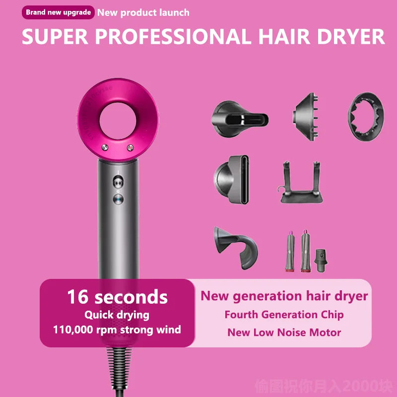 Secador de cabelo de alta potência sem folhas 110.000 RPM