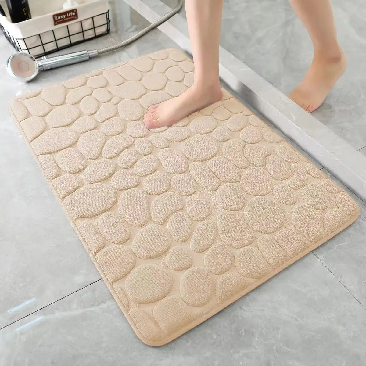 Tapete de banheiro antiderrapante 3D com alta absorção