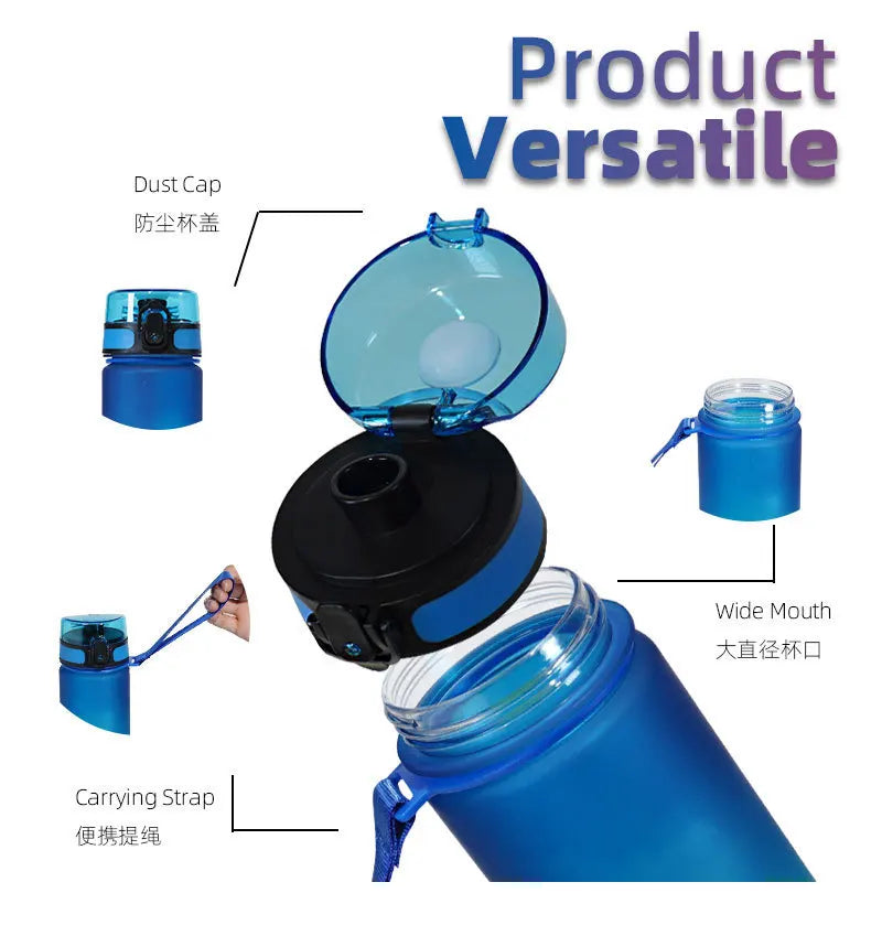 Garrafa de água esportiva de grande capacidade de 1000 ml