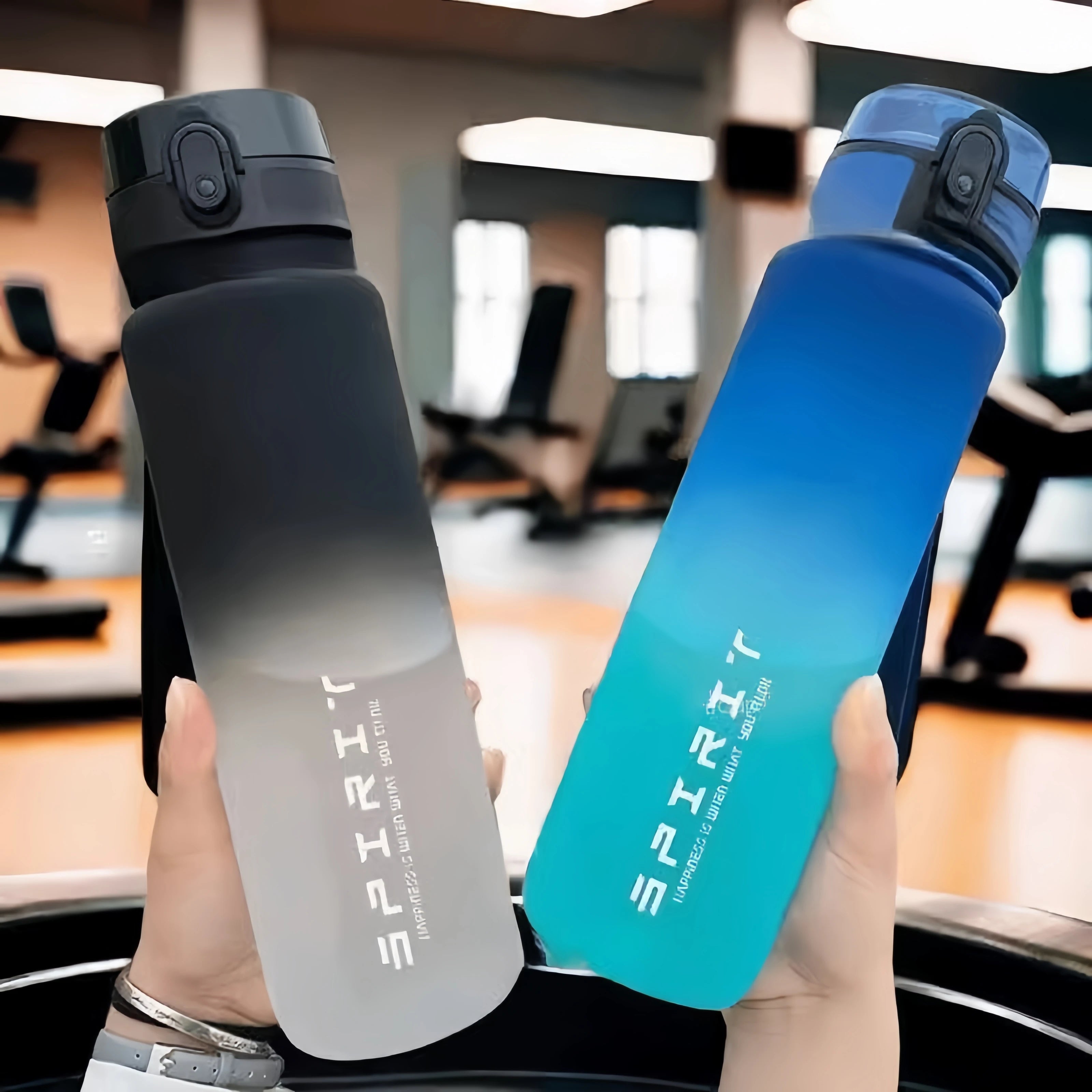 Garrafa de água esportiva de grande capacidade de 1000 ml