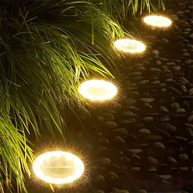 luzes solares de solo, LED, à prova d'água