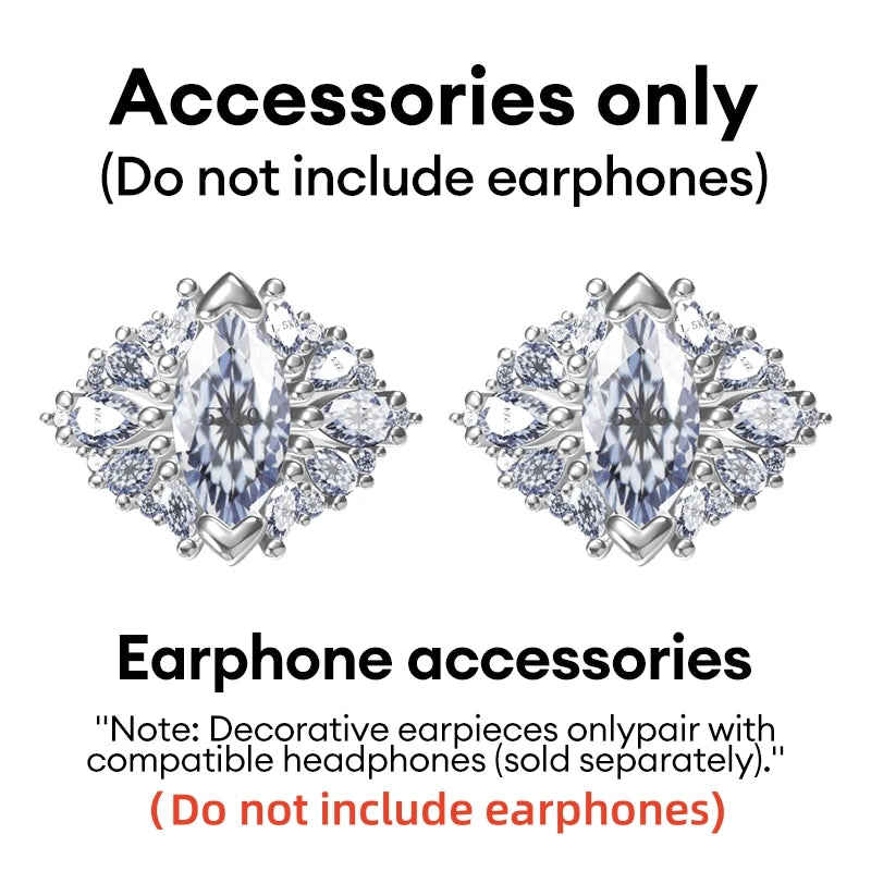 Choice HYUNDAI M100 ENC Ear Clip LED Digital Display Earphones Wireless Bluetooth Headphones Noise Cancelling Touch Control