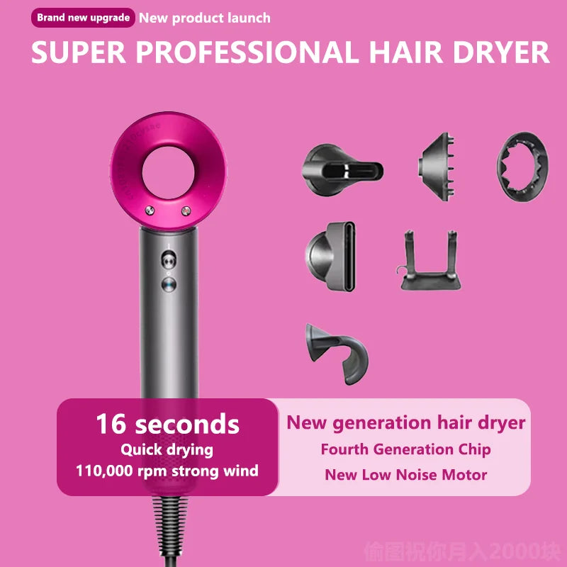 Secador de cabelo de alta potência sem folhas 110.000 RPM