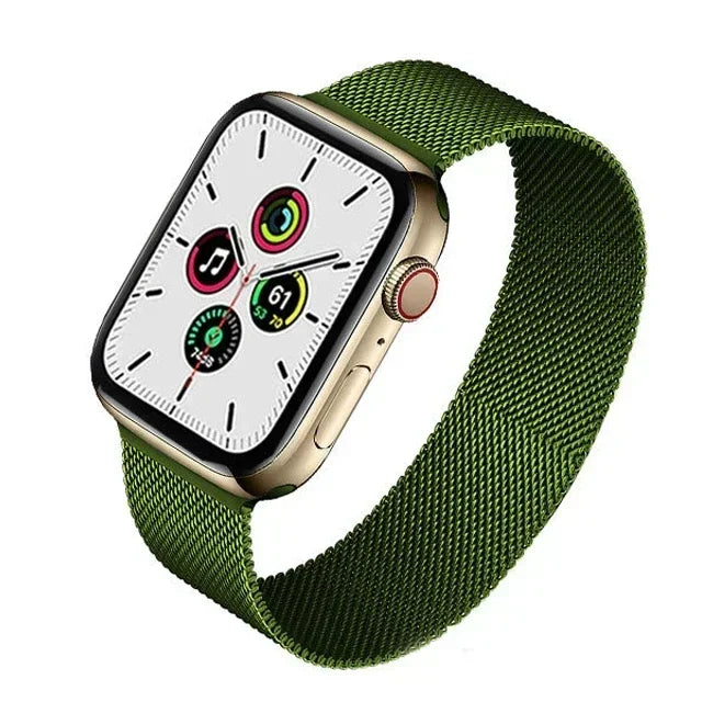 Milanese Loop for apple watch band 44mm 45mm 40mm 41mm 38-42mm pride bracelet iwatch series 9 8 7 6 SE 5 4 3 ultra 2 49mm strap