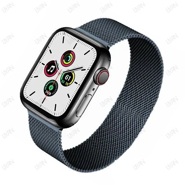 Milanese Loop for apple watch band 44mm 45mm 40mm 41mm 38-42mm pride bracelet iwatch series 9 8 7 6 SE 5 4 3 ultra 2 49mm strap