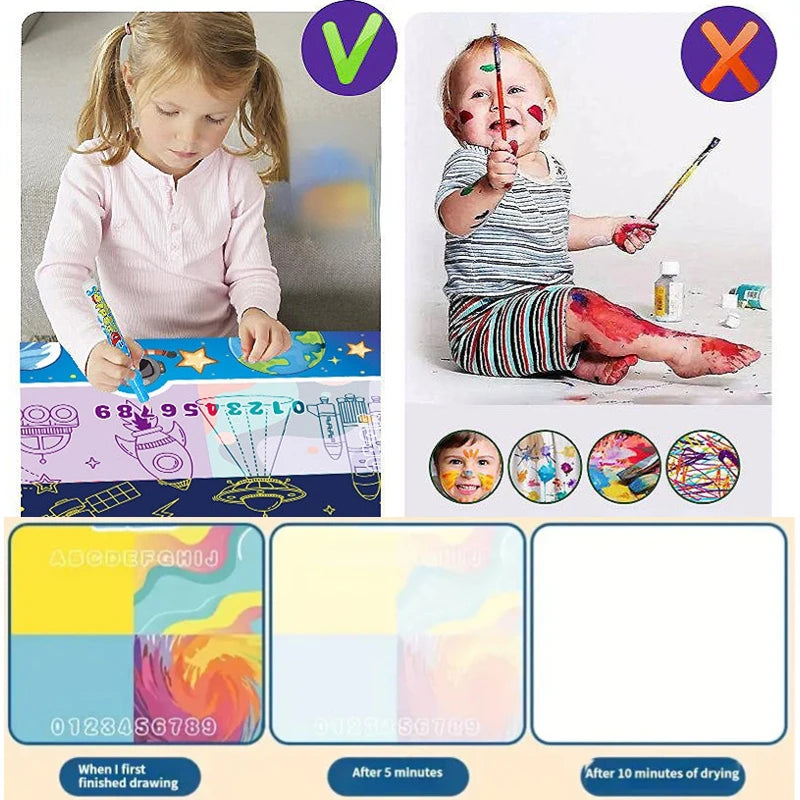 Tapete mágico para desenho
