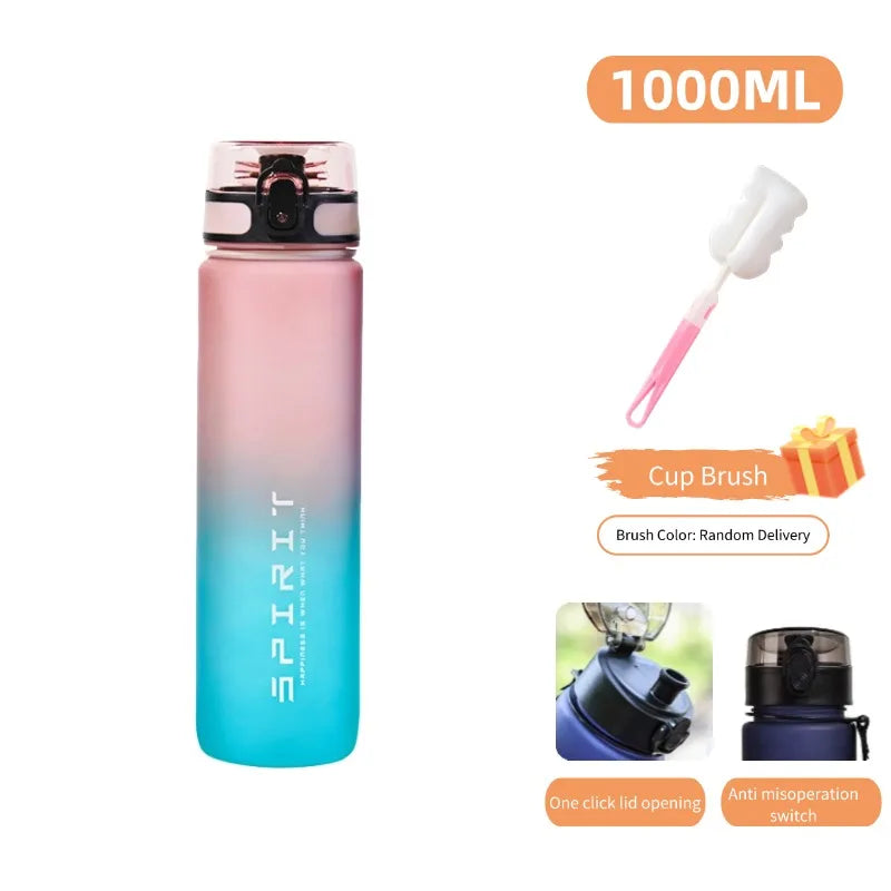 Garrafa de água esportiva de grande capacidade de 1000 ml