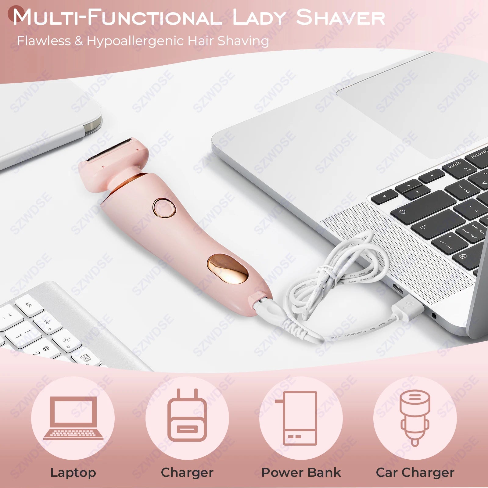 Depiladora Facial & Corporal à Prova d’Água